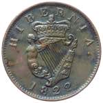Irlanda - Giorgio IV (1820-1830) 1/2 Penny ... 
