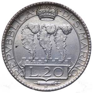 Vecchia Monetazione (1864-1938) 20 Lire 1931 ... 