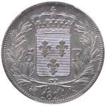 Francia  - Luigi XVIII (1814-1824) 5 Franchi ... 