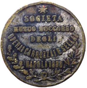 Napoli - Medaglia della Società di Mutuo ... 