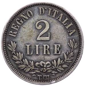 Vittorio Emanuele II (1861-1878) 2 Lire ... 