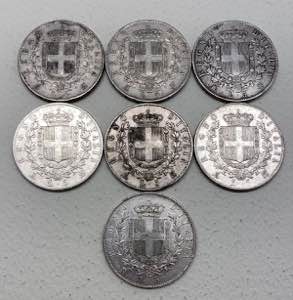 Regno dItalia - Lotto n.7 monete emesse da ... 