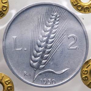 Monetazione in Lire (1946-2001) 2 Lire ... 