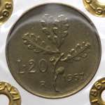 Monetazione in Lire (1946-2001) 20 Lire ... 