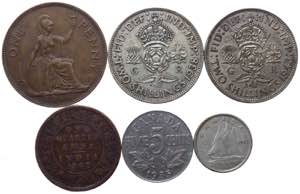 Monete Estere - Lotto n.6 monete: n.2 ... 