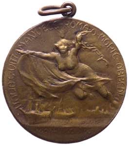 Medaglia emessa nel 1907 commemorativa del ... 