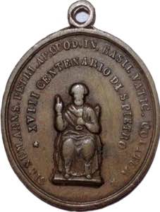 Medaglia - Pio IX, medaglietta in bronzo del ... 