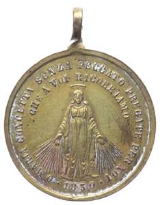 Medaglia votiva - per San Luigi Gonzaga e ... 