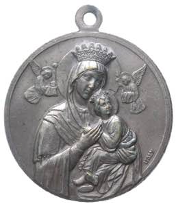 Medaglia votiva - La Beata Vergine con il ... 