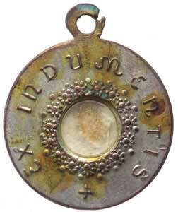 Medaglia votiva - reliquia di Pio IX ... 