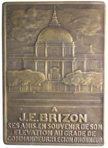 Placca - dedicata a Joseph Eugene Brizon, ... 