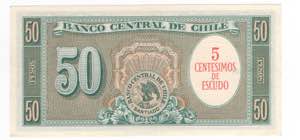 Cile - Banca Centrale del Cile - 50 Pesos ... 