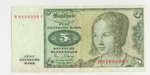 Germania - 5 Deutsche Mark 02.01.1980 - ... 
