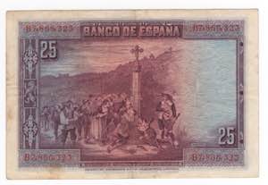 Spagna - Banca di Spagna - 25 Pesetas 1928 ... 
