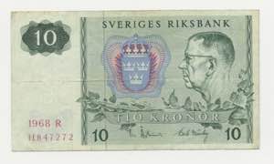 Svezia - 10 Kronor 1968 ... 