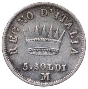 Napoleone I Re dItalia (1808-1814) 5 soldi ... 