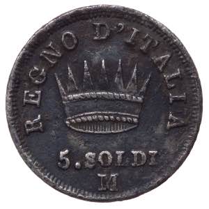 Napoleone I Re dItalia (1808-1814) 5 Soldi ... 