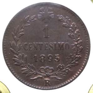 Umberto I (1878-1900) 1 Centesimo 1895 - Cu ... 