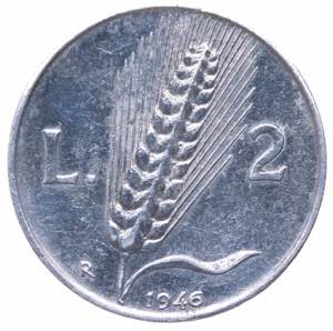 Monetazione in Lire (1946-2001) 2 Lire 1946 ... 