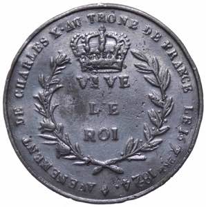 Francia, Carlo X (1824-1830), medaglia per ... 