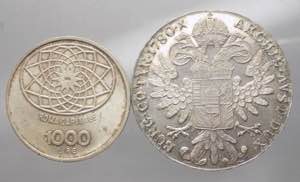lotto di 2 monete: 1000 lire 1970 tipo  ... 