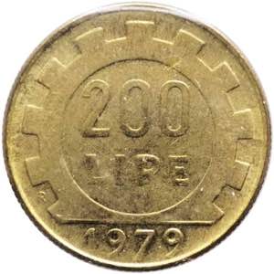 Monetazione in lire - 200 lire 1979 - testa ... 