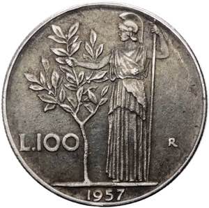 Monetazione in lire - 100 LIRE 1957 - ... 