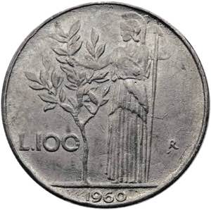 Monetazione in lire - 100 LIRE 1960 falso ... 