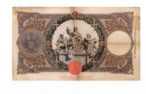 Biglietto di Banca - Vittorio Emanuele III ... 