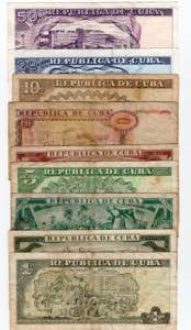 Cuba - Lotto n.9 Banconote Cuba - 1 Peso ... 