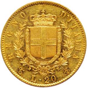 Vittorio Emanuele II (1861-1878) - 20 lire ... 