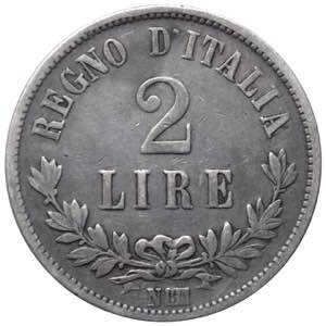 Vittorio Emanuele II (1861-1878) 2 Lire ... 