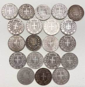 regno ditalia - Lotto n.20 monete emesse da ... 