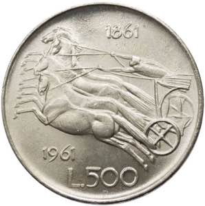 Monetazione in lire - 500 lire tipo 100° ... 