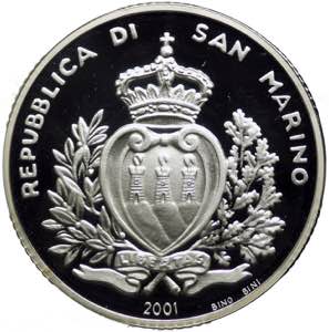 San Marino - Anno 2001-  Moneta ... 