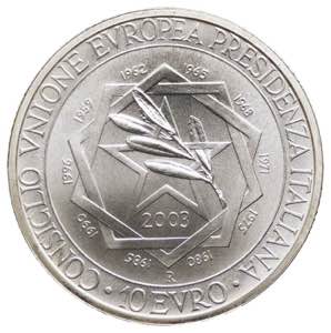 Italia - Moneta Celebrativa da 10 euro 2003 ... 