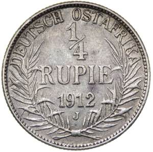 Africa Orientale Tedesca - 1/4 rupia 1912 - ... 