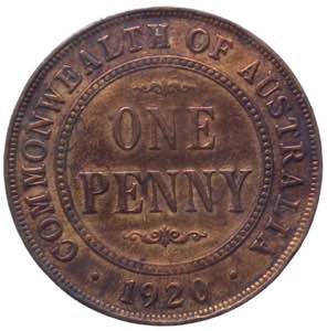 Australia - Giorgio V (1910-1936) One Penny ... 