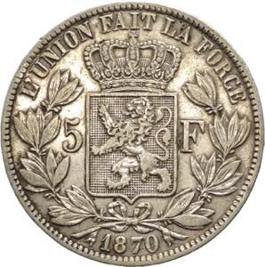 Belgio - Leopoldo II ( 1865-1909) - 5 ... 