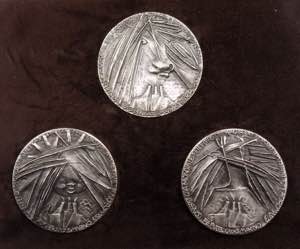 San Marino -  repubblica - trittico medaglie ... 