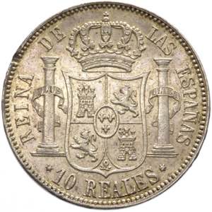 Spagna - Isabella II (1833-1868) - 10 Reales ... 