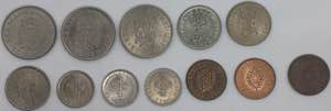 Brunei - lotto di 12 monete di taglio, anni ... 