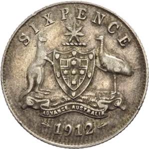 Australia - Giorgio V (1910-1936) - 6 pence ... 