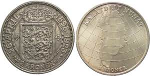 Danimarca - lotto di 2 monete da 2 kroner ... 