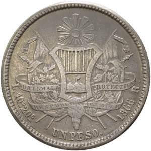 Repubblica del Guatemala (dal 1846) - 1 peso ... 