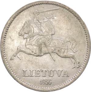 Lituania - Repubblica - 10 litu 1936 ... 
