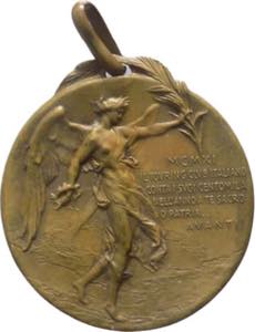 Medaglia emessa nel 1911 commemorativa dei ... 