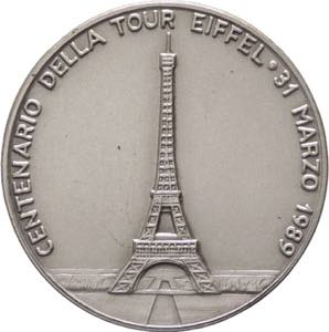 Italia - medaglia a tema Gustav Eiffel - ... 