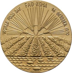 Italia - medaglia FAO - FOOD FOR THE ... 