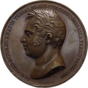 Francia - medaglia commemorativa di Carlo ... 